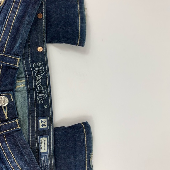 Miss Me Signature slim boot Distressed Jeans 24 - Picture 4 of 9